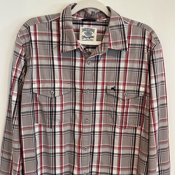 Wrangler Men’s XL Western rodeo cowboy button down long sleeved shirt - Picture 13 of 15